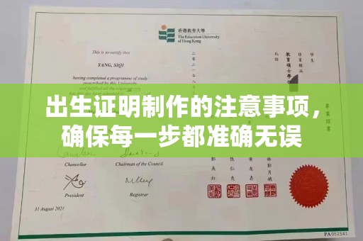 永兴出生证明制作的注意事项，确保每一步都准确无误