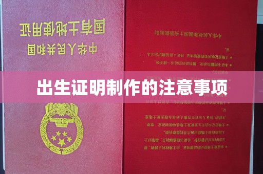 永兴出生证明制作的注意事项